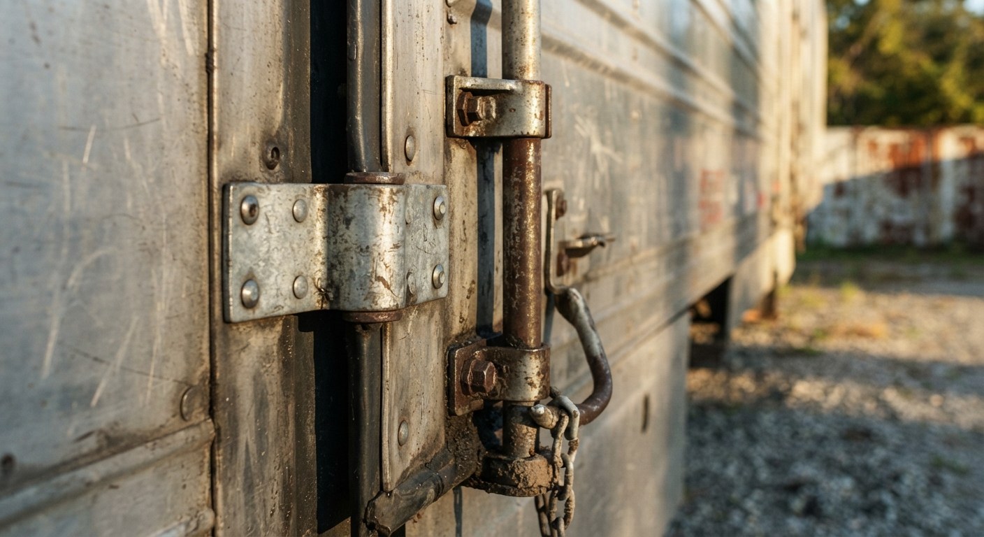 Truck at a shipping dock